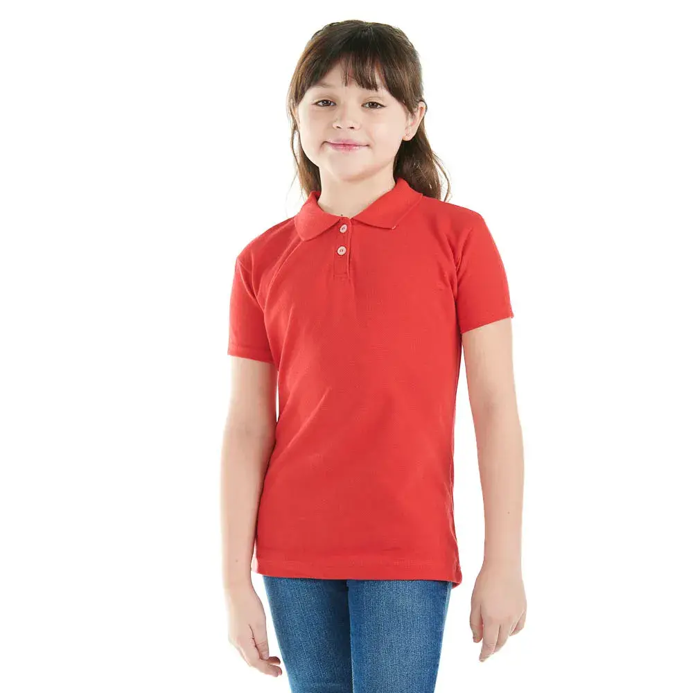  Camiseta polo de dos botones con cuello rojo para bebés y niños  pequeños, Rojo - : Ropa, Zapatos y Joyería